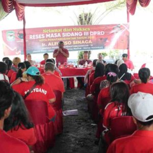 Reses Alfonso Sinaga Serap Aspirasi Warga Siantar Marimbun, Kerusakan Gorong-gorong Jadi Sorotan