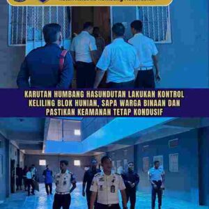 Karutan Humbang Hasundutan Lakukan Kontrol Keliling Blok Hunian, Sapa Warga Binaan Dan Pastikan Keamanan Tetap Kondusif