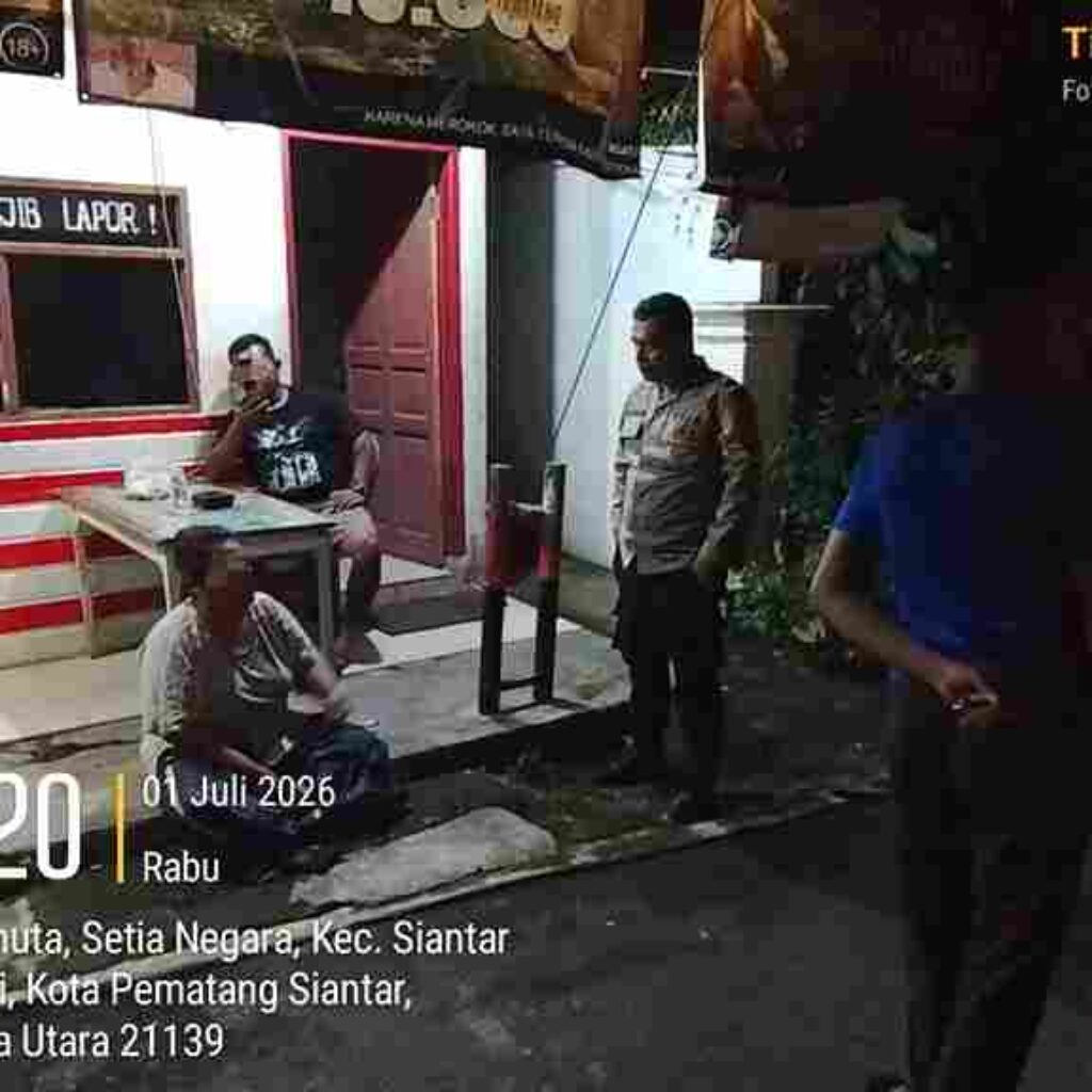 Polsek Siantar Martoba Cek TKP Keributan di Jalan Lapangan Tembak Tinjut Laporan CC 110