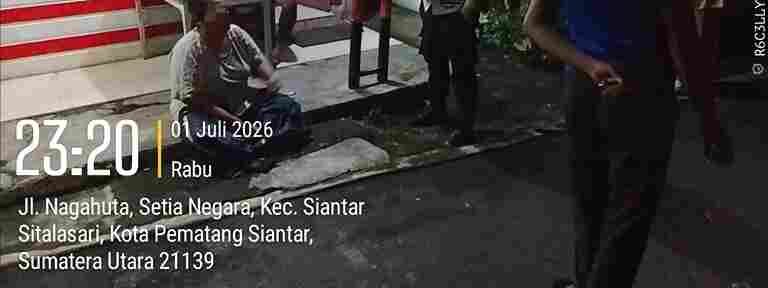 Polsek Siantar Martoba Cek TKP Keributan di Jalan Lapangan Tembak Tinjut Laporan CC 110