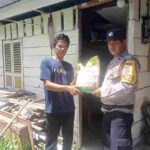 HUT Bhayangkara Ke 80, Polsek Siantar Marihat Salurkan Bansos Kapolres Pematangsiantar Kepada Warga Kurang Mampu