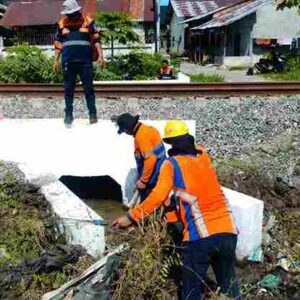 Hujan Lebat Guyur Sumut, KAI Divre I Siagakan Tim 24 Jam dan AMUS demi Keselamatan Penumpang