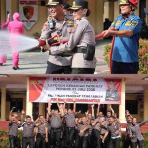 Polres Pematangsiantar Laksanakan Upacara Kenaikan Pangkat Perwira dan Bintara Periode 1 Juli Tahun 2026