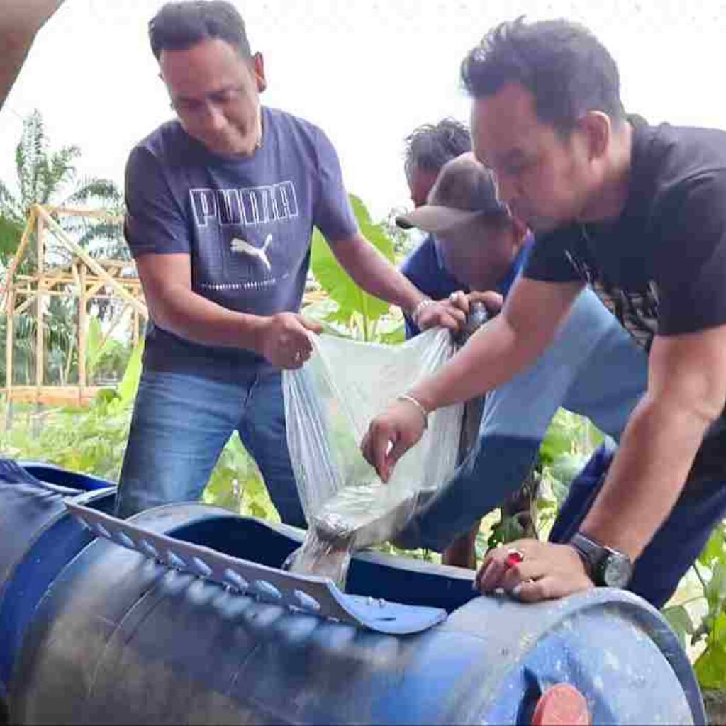 Komoditas Baru Pengganti Rutan Tanjung Pura Tabur 1.250 Benih Lele Optimalkan lahan ketahanan pangan