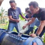 Komoditas Baru Pengganti Rutan Tanjung Pura Tabur 1.250 Benih Lele Optimalkan lahan ketahanan pangan