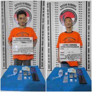 Dua Residivis Narkotika Diciduk di Nagahuta, Polisi Sita Sabu 1,03 Gram