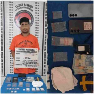 Duduk Santai di Pinggir Jalan Berujung Penangkapan, Polres Pematangsiantar Sita 21,55 Gram Sabu