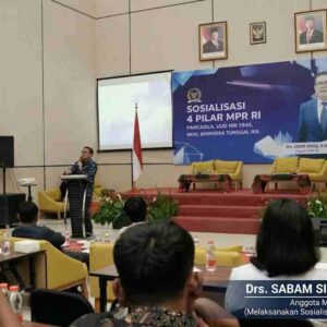 Jaga Persatuan, Sabam Sinaga Sosialisasikan Empat Pilar MPR RI ke Warga Tapanuli Utara