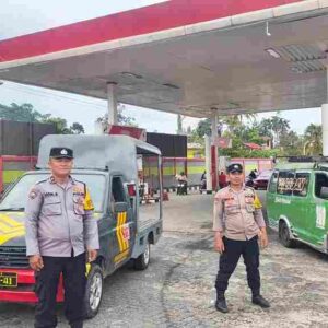 Antisipasi Guantibmas Polsek Siantar Marihat Patroli dan Monitoring Pengisian BBM di SPBU