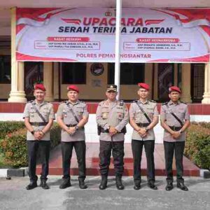 Kapolres Pematangsiantar Pimpin Sertijab Kasat Reskrim dan Kasat Narkoba