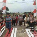 Polisi Bersama Masyrakat, Polsek Siantar Marihat Renovasi Jembatan Merah Putih di Kelurahan Suka Raja