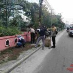 Polsek Siantar Selatan Bersama Pihak Kecamatan dan Koramil Gotong Royong Massal di Jalan Gereja