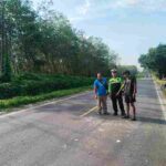 Cepat Tangani Kecelakaan di Jalan Medan Km 20-21 Tapian Dolok, Satlantas Polres Simalungun Olah TKP dan Atur Arus Lalu Lintas