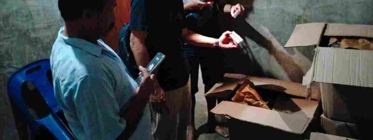 Tindak Lanjuti Pemberitaan, Polsek Bandar Huluan Cek Dugaan Rokok Tanpa Pita Cukai di Pematang Kerasaan Rejo