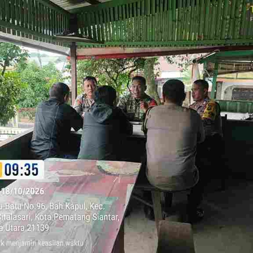 Melalui Sambang, Polsek Siantar Martoba Dengarkan Keluhan dan Masukkan Kamtibmas Warga Jalan Sibatu Batu