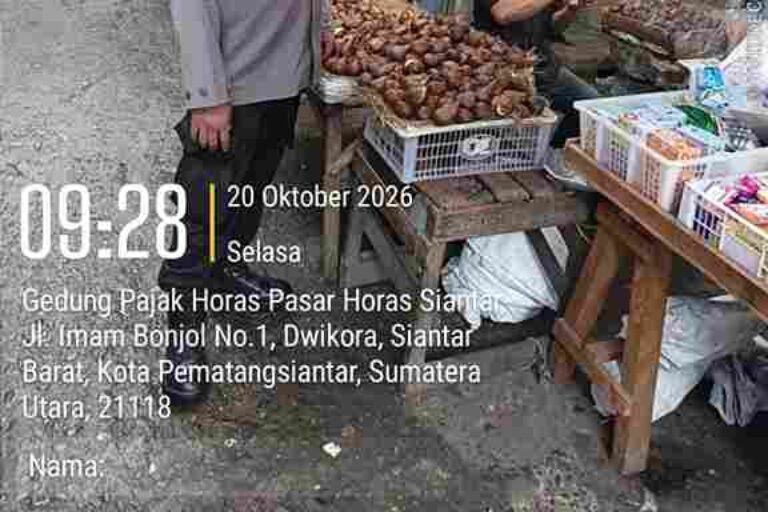 Polsek Siantar Barat Patroli dan Monitoring Pasar Murah di Pasar Horas