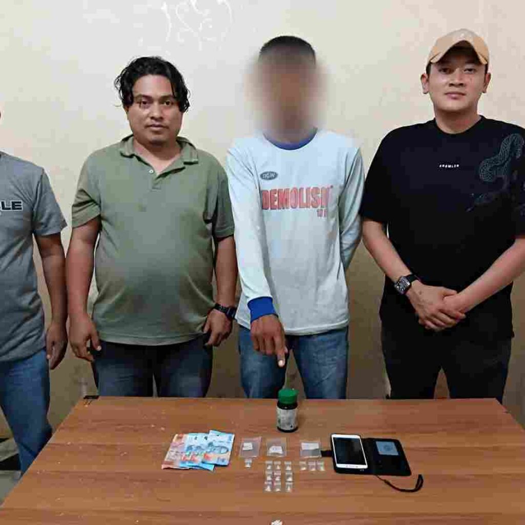 Operasi Sarang Narkoba, Polsek Dolok Batu Nanggar Ringkus Warga Bahung Huluan, Sita Sabu 3,55 Gram