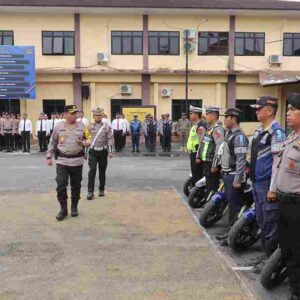 Kapolres Pematangsiantar Pimpin Apel Gelar Pasukan Operasi Patuh Toba 2026