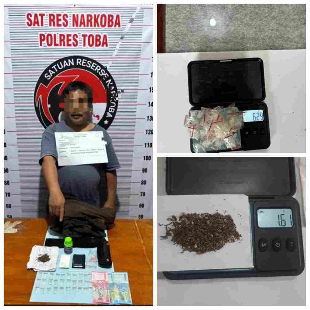 Nekat! Pengedar Narkoba di Toba Angkat Cangkul, Coba Serang Polisi saat Rumah Digeledah