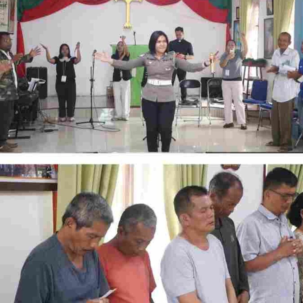 Perkuat Keimanan dan Karakter Lebih Baik, Rutan Balige Ikuti Ibadah Pagi di Gereja Ernist Pardede