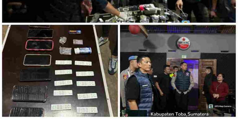 Bukan Main, Kapolres Toba Pimpin Langsung Operasi di Cafe Santai Balige, 20 Orang Diamankan