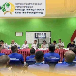 13 Warga Binaan Diusulkan PB, Lapas Siborongborong Gelar Sidang TPP Bersama Kanwil dan Bapas